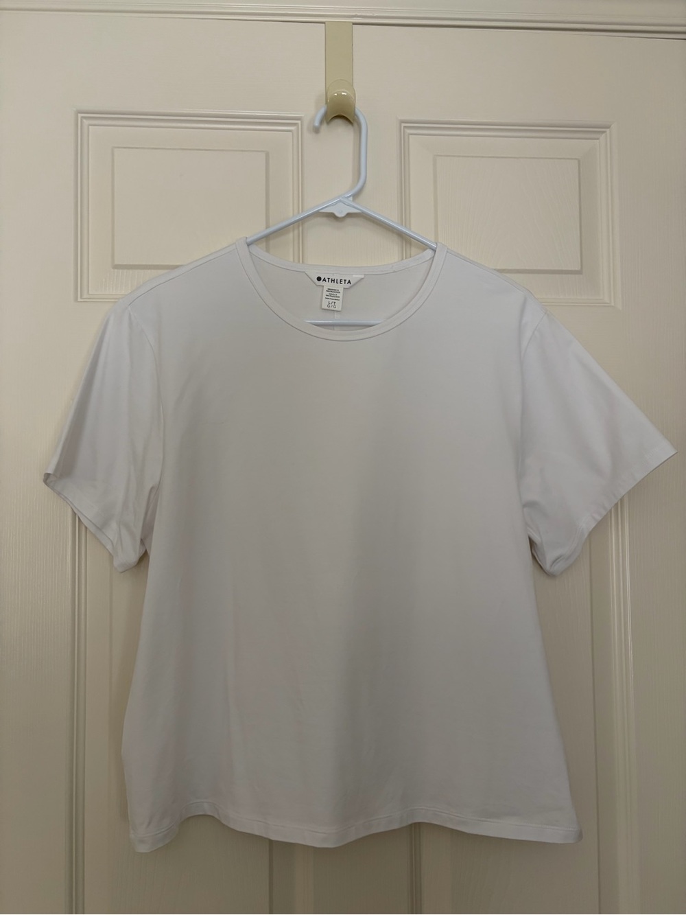 Athleta White Short Sleeve Tee